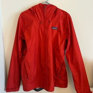 Men’s Red Hooded Windbreaker by Patagonia